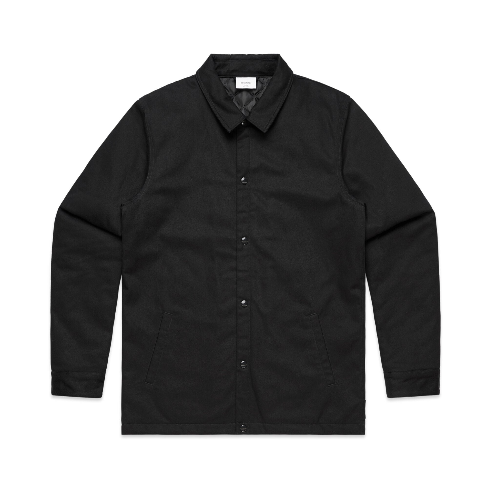 Black work store coat