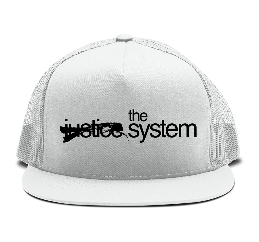 The Justice System - Trucker Snapback Hat - Band Merch and On-Demand Designer Shirts