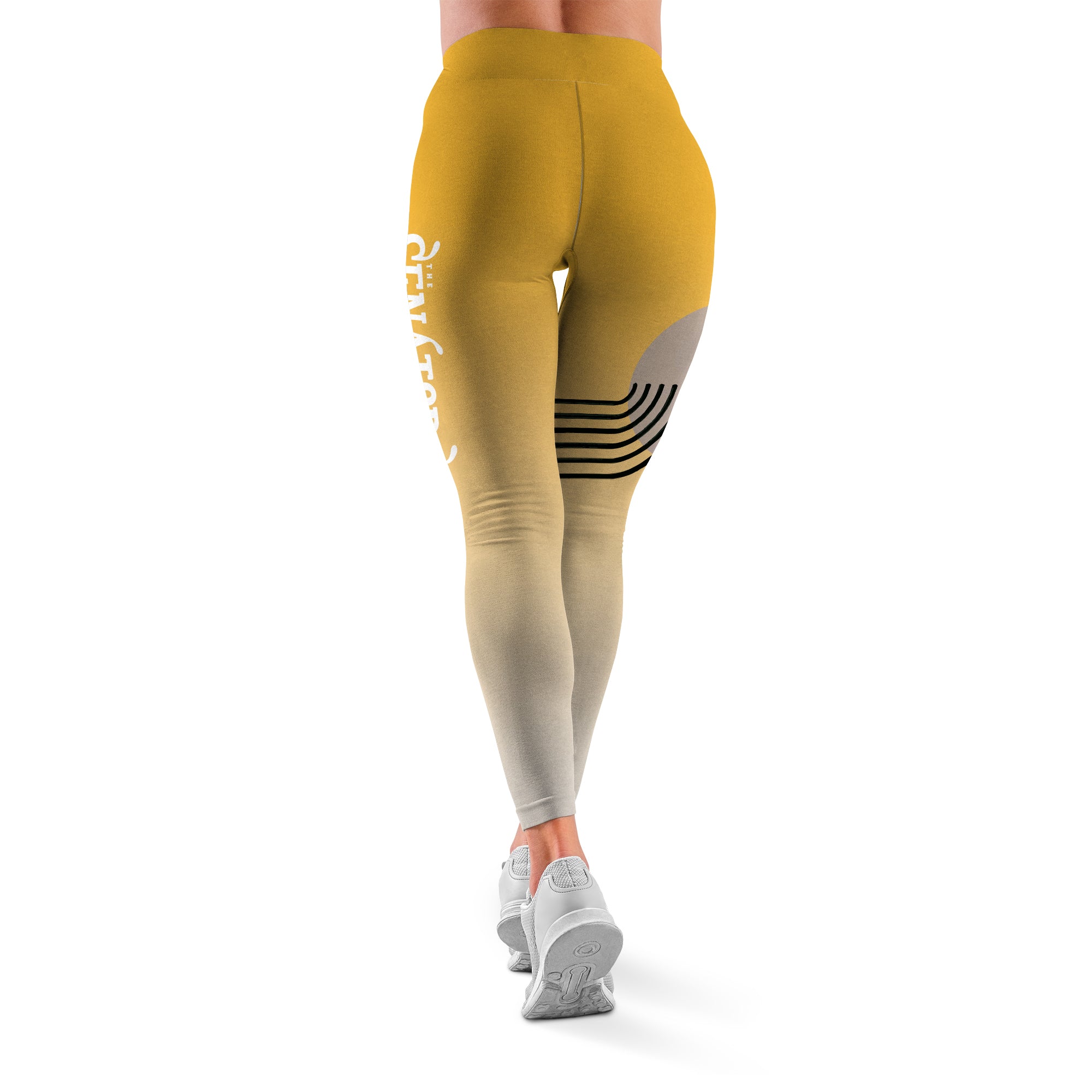 AFA Brand Logo Yellow Signature Premium Yoga Leggings – American Football  Apparel