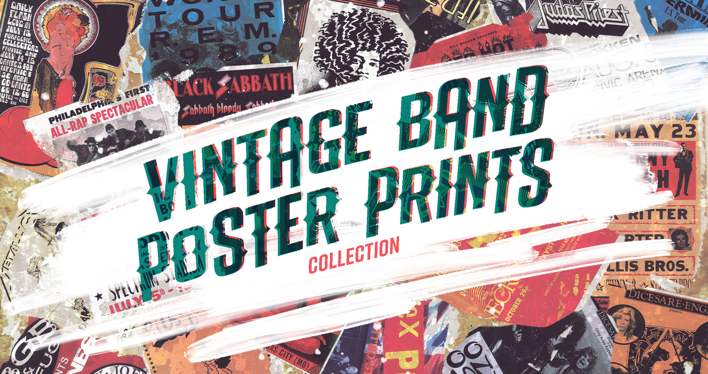 Vintage Band Poster Print Belt Bags