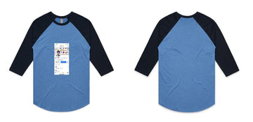 Unisex Raglan Tee Shirt | Custom Blanks