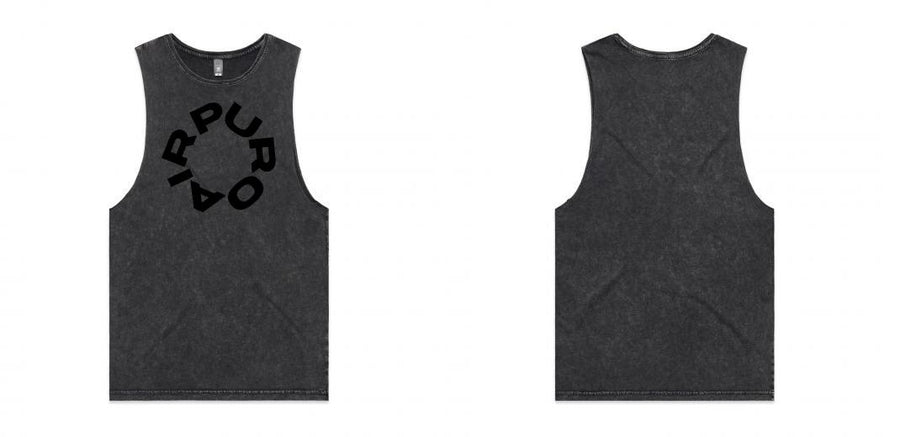 Men's Stone Wash Barnard Tank | Custom Blanks