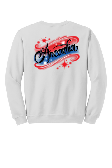 Arcadia Titans High School : Arcadia Airbrush | Unisex Crewneck Sweatshirt