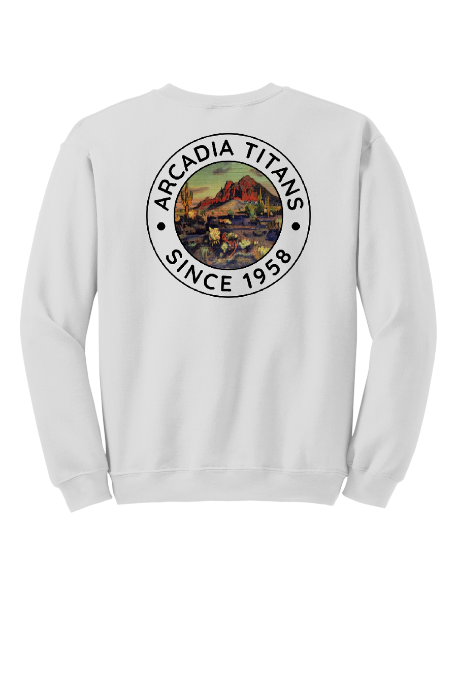 Arcadia Titans High School : Arcadia Desert Circle |  Unisex Crewneck Sweatshirt