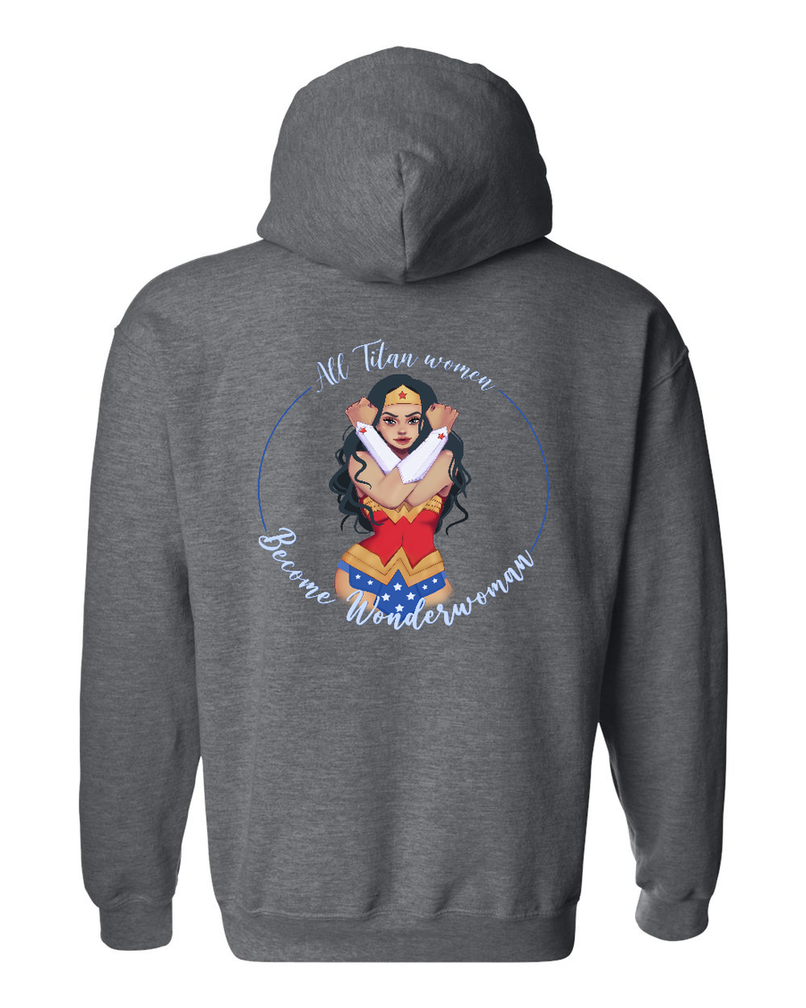 Arcadia Titans High School :  Arcadia WonderWoman-Legacy Collection | Unisex Hooded Sweatshirt