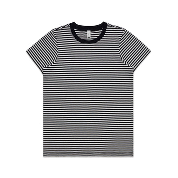 Woman's Bowery Strip Tee Shirt | Custom Blanks - Band Merch and On-Demand Designer Shirts