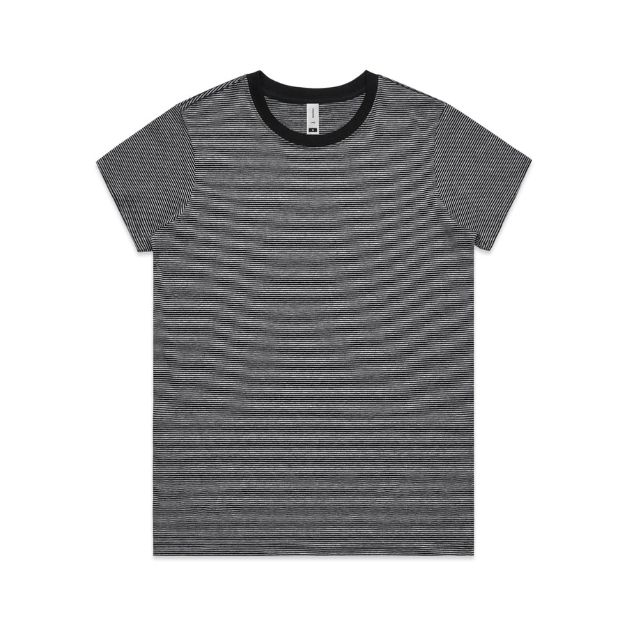 Women's Line Stripe Tee Shirt | Custom Blanks - Band Merch and On-Demand Designer Shirts
