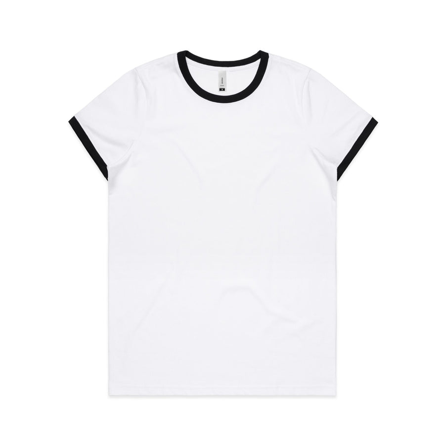 Women's Ringer Tee Shirt | Custom Blanks - Band Merch and On-Demand Designer Shirts