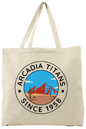 Arcadia Titans High School : Arcadia Mountain Circle | Canvas Tote Bag