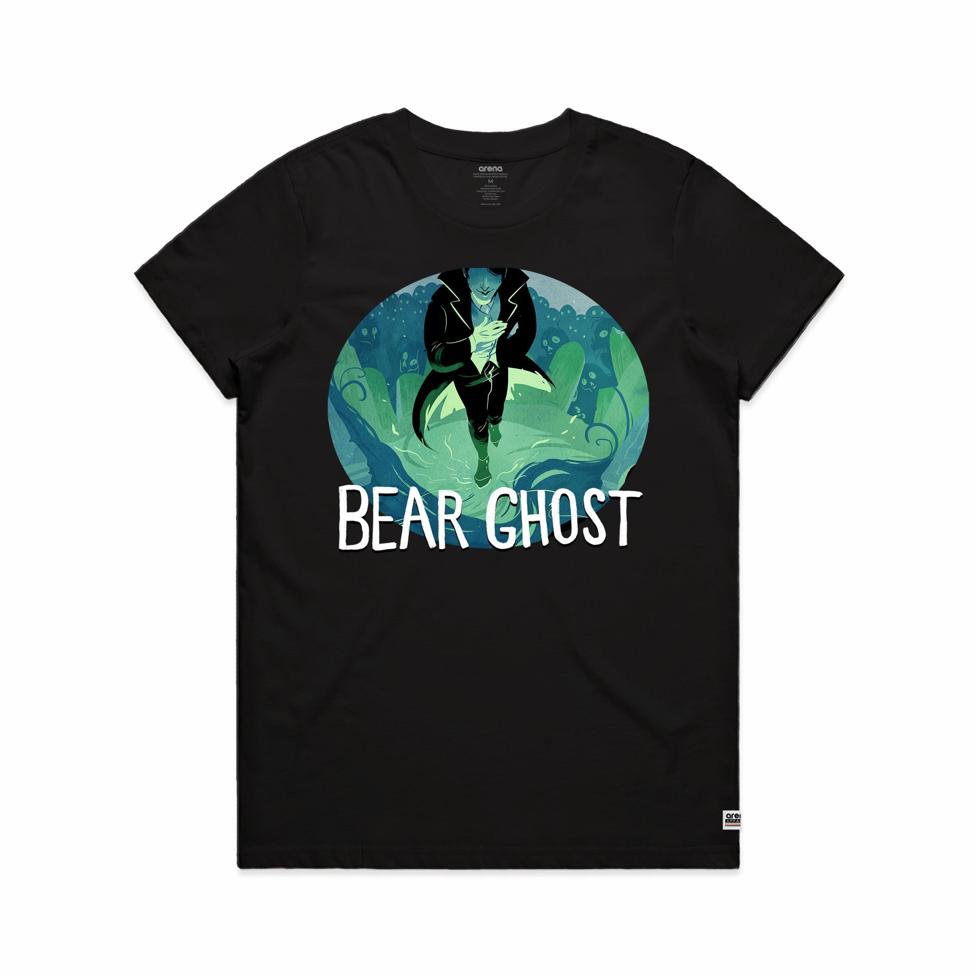Ghost bear emoji jersey top