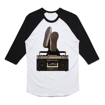 Boombox - Unisex Raglan Tee Shirt - Band Merch and On-Demand Designer Shirts