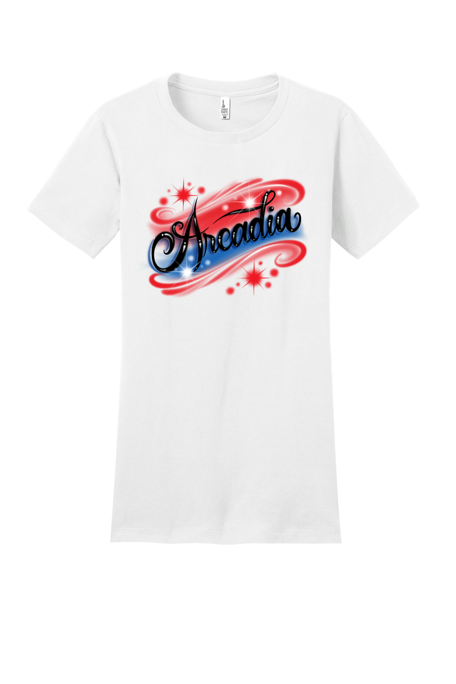 Arcadia Titans High School : Arcadia Airbrush | Women’s Fitted Tee