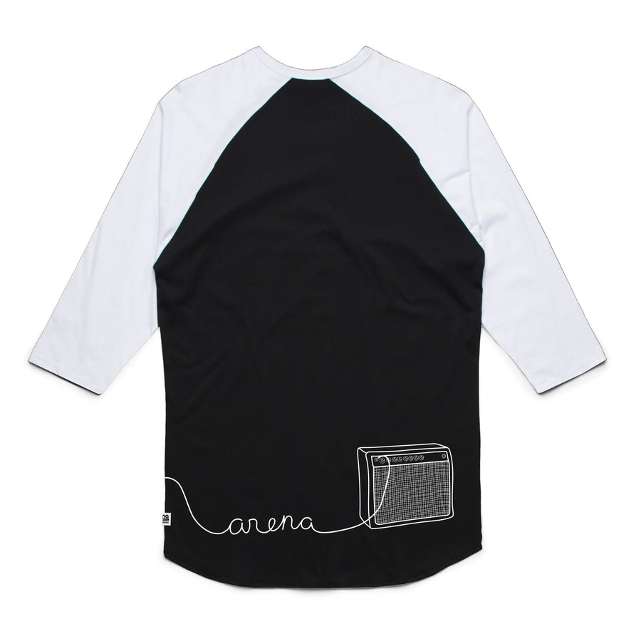 Arena Guitar - Unisex Raglan Tee Shirt - Band Merch and On-Demand Designer Shirts