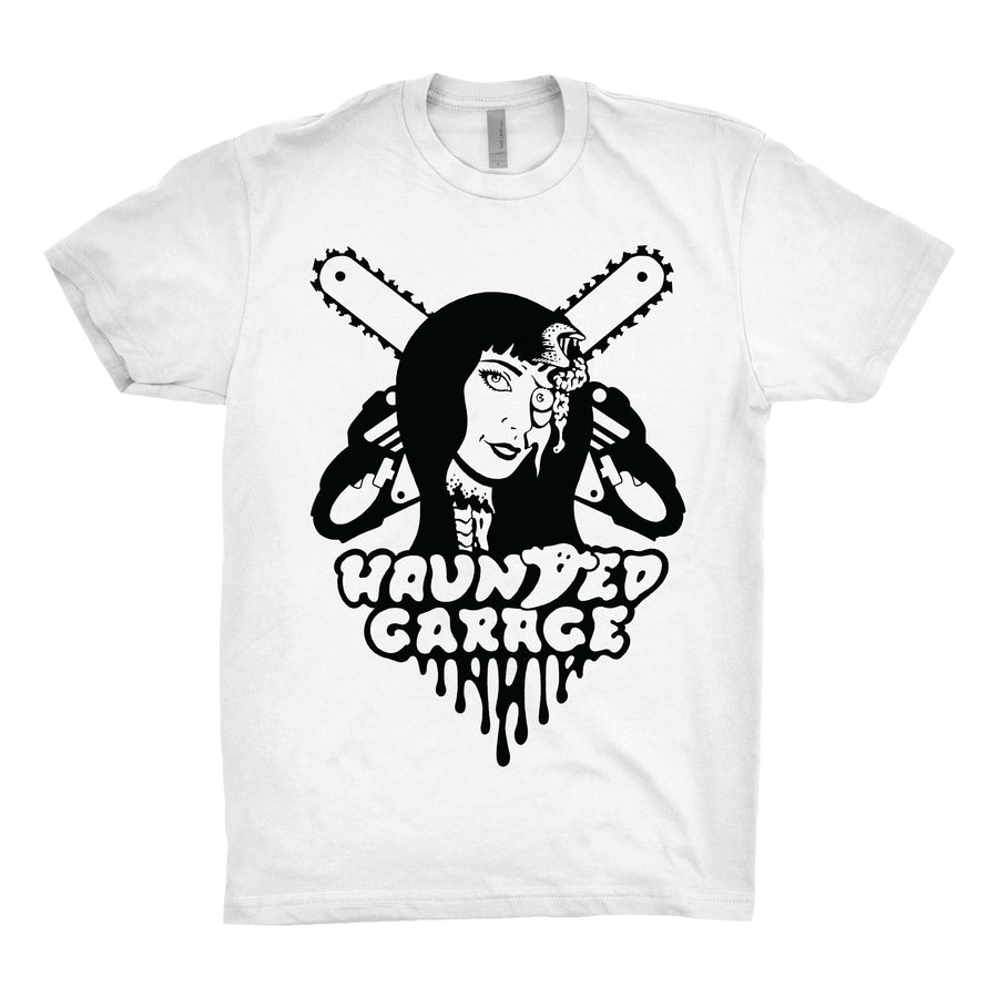 Haunted Garage - Chainsaw Unisex Tee Shirt - Band Merch and On-Demand Designer Shirts
