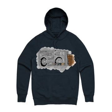 The Justice System - Boom Box Unisex Heavyweight Pullover Hoodie - Band Merch and On-Demand Designer Shirts