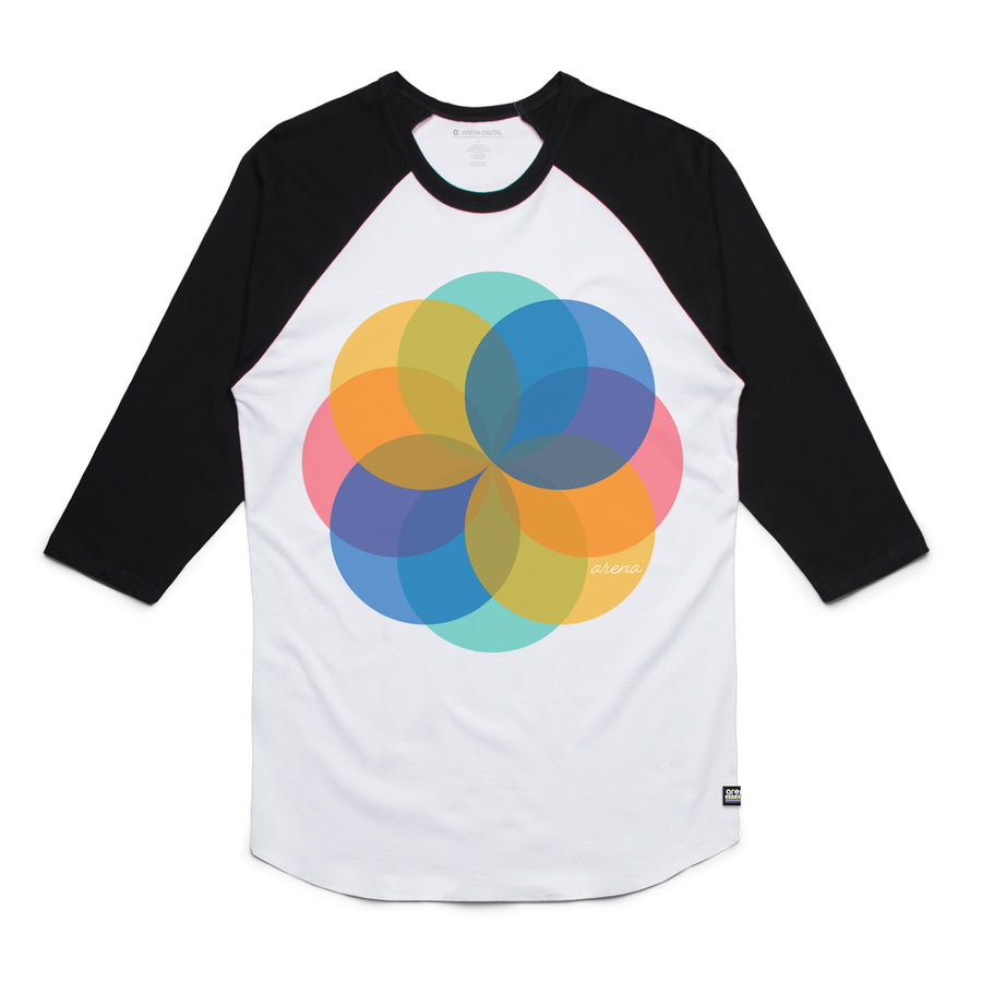 Pinwheel - Unisex Raglan Tee Shirt - Band Merch and On-Demand Designer Shirts