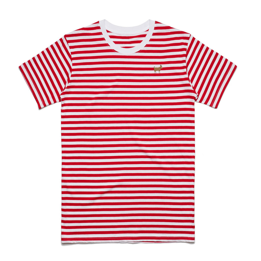 G.O.A.T. - Unisex Striped Tee Shirt - Band Merch and On-Demand Designer Shirts