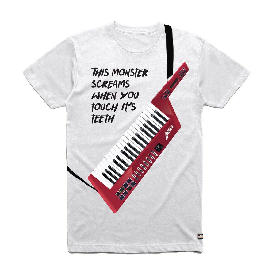 Screaming Keytar - Unisex Tee Shirt - Band Merch and On-Demand Designer Shirts