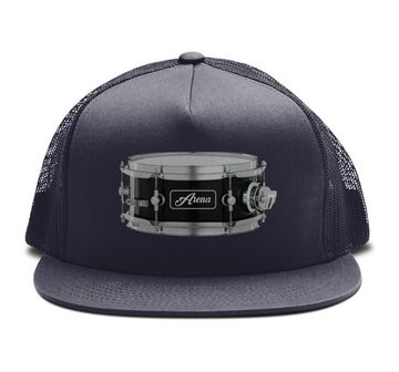 Snare Drum - Trucker Snapback Hat - Band Merch and On-Demand Designer Shirts