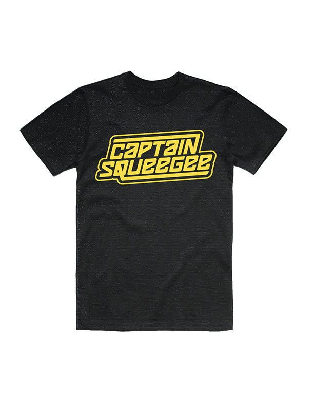 Captain Squeegee - Yellow Logo Unisex Tee Shirt - Band Merch and On-Demand Designer Shirts