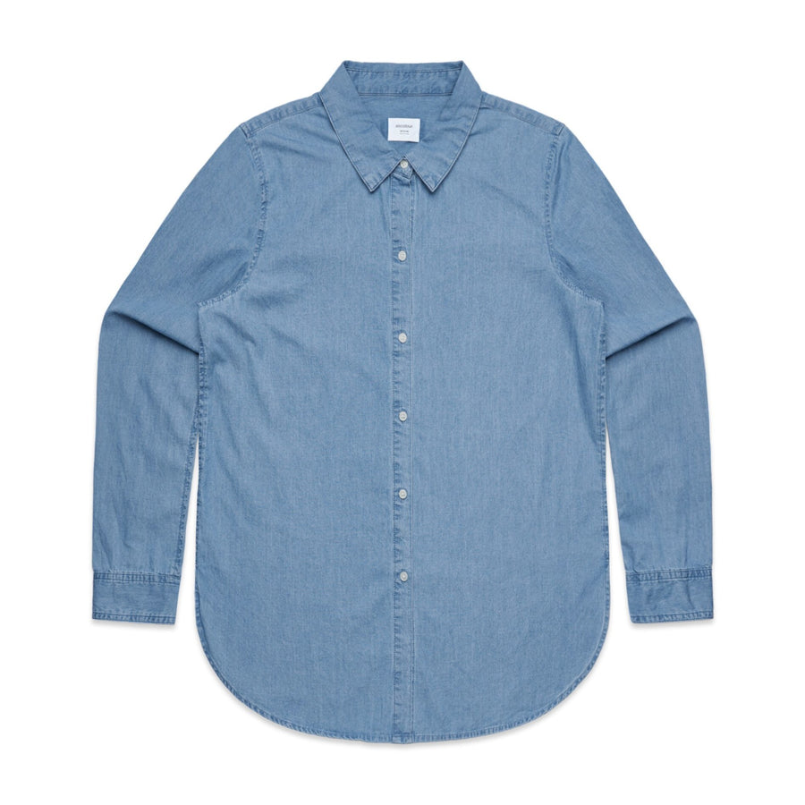 Women's Denim Button Down | Custom Blanks - Band Merch and On-Demand Designer Shirts