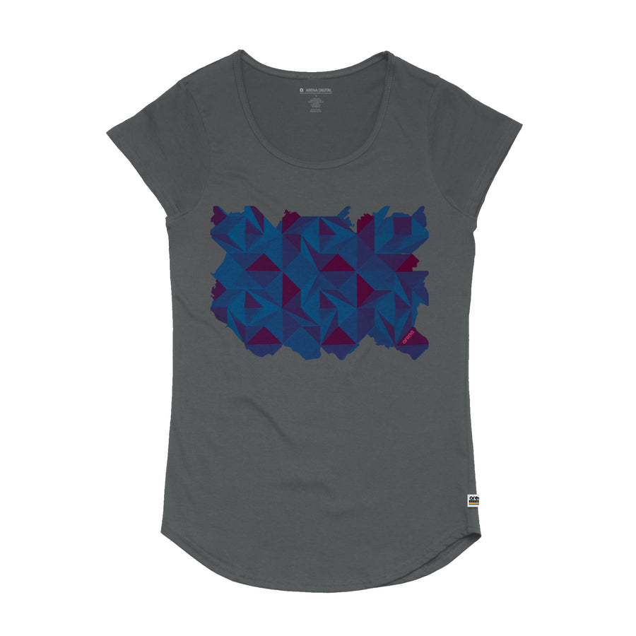 Quiet - Women's Curved Hem Tee Shirt - Band Merch and On-Demand Designer Shirts